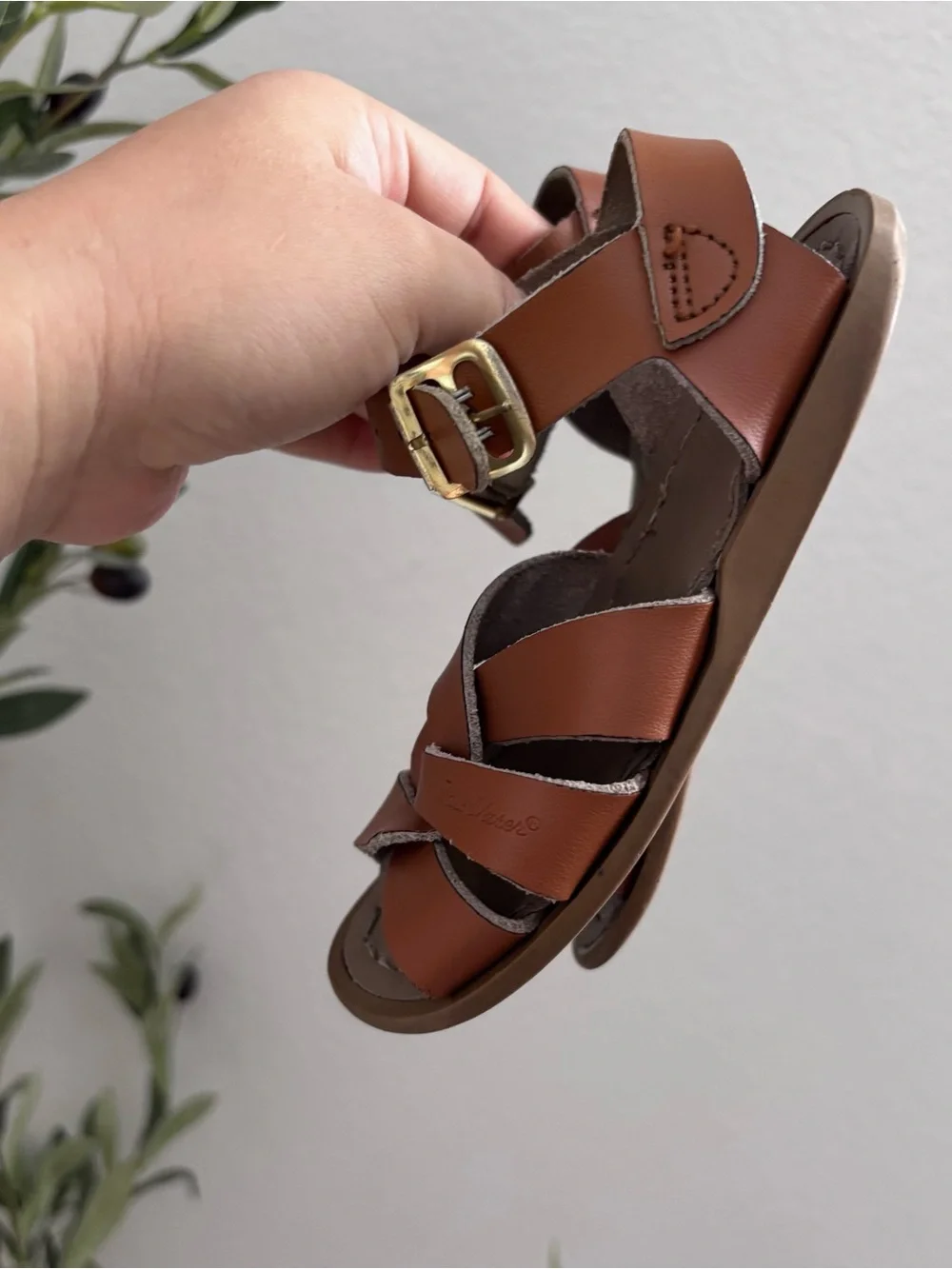 Salt Water Girls Brown Strappy Leather Sandals